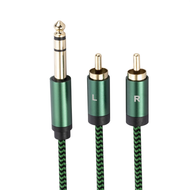 Cavo adattatore audio da 6,35 mm maschio a doppio RCA femmina, 0.5m, 1m, 2m, 3m