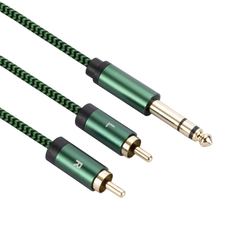 Cavo adattatore audio da 6,35 mm maschio a doppio RCA femmina, 0.5m, 1m, 2m, 3m