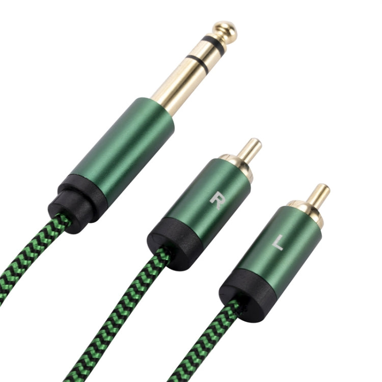 Cavo adattatore audio da 6,35 mm maschio a doppio RCA femmina, 0.5m, 1m, 2m, 3m
