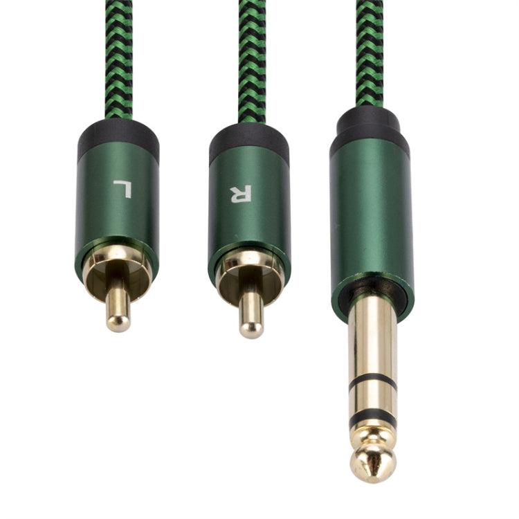Cavo adattatore audio da 6,35 mm maschio a doppio RCA femmina, 0.5m, 1m, 2m, 3m