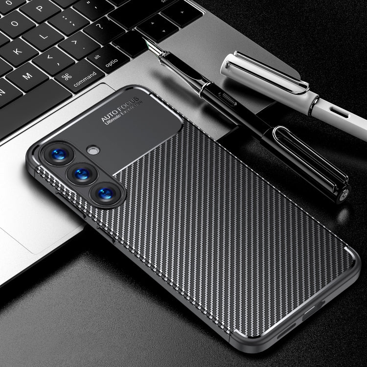 Custodia per telefono in TPU antiurto con trama in fibra di carbonio, For Samsung Galaxy S26+ 5G, For Samsung Galaxy S26 Ultra 5G, For Samsung Galaxy S26 5G, For Samsung Galaxy S25 FE 5G, For Samsung Galaxy S25 Edge 5G, For Samsung Galaxy S25 5G       ...