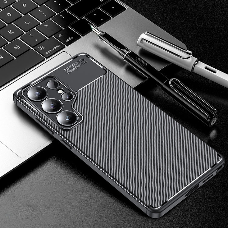 Custodia per telefono in TPU antiurto con trama in fibra di carbonio, For Samsung Galaxy S26+ 5G, For Samsung Galaxy S26 Ultra 5G, For Samsung Galaxy S26 5G, For Samsung Galaxy S25 FE 5G, For Samsung Galaxy S25 Edge 5G, For Samsung Galaxy S25 5G       ...