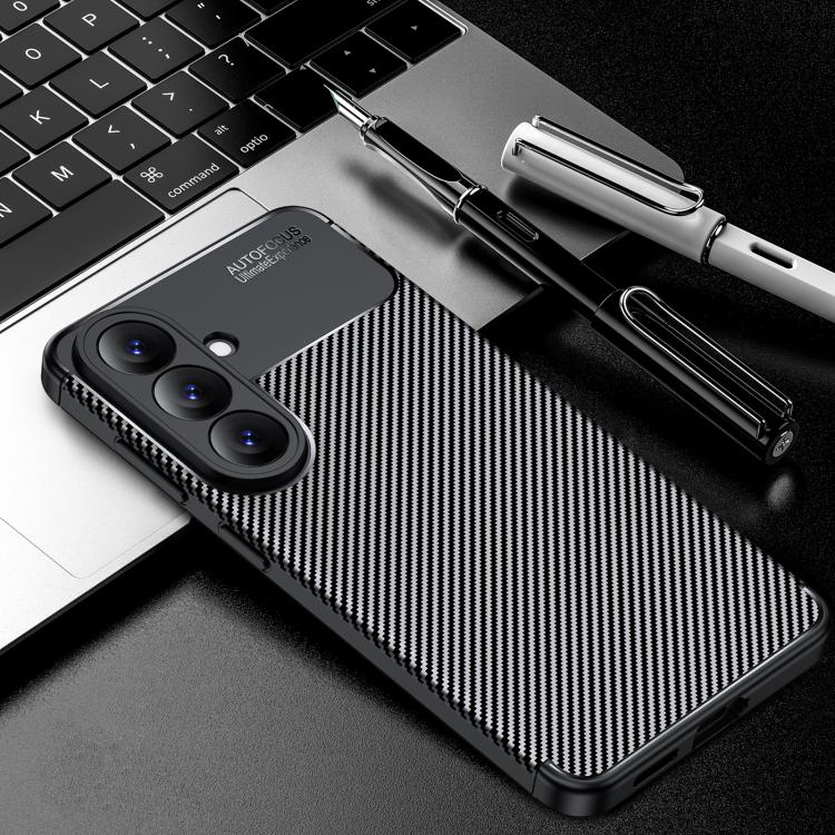 Custodia per telefono in TPU antiurto con trama in fibra di carbonio, For Samsung Galaxy S26+ 5G, For Samsung Galaxy S26 Ultra 5G, For Samsung Galaxy S26 5G, For Samsung Galaxy S25 FE 5G, For Samsung Galaxy S25 Edge 5G, For Samsung Galaxy S25 5G       ...