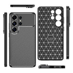 Custodia per telefono in TPU antiurto con trama in fibra di carbonio, For Samsung Galaxy S26+ 5G, For Samsung Galaxy S26 Ultra 5G, For Samsung Galaxy S26 5G, For Samsung Galaxy S25 FE 5G, For Samsung Galaxy S25 Edge 5G, For Samsung Galaxy S25 5G       ...