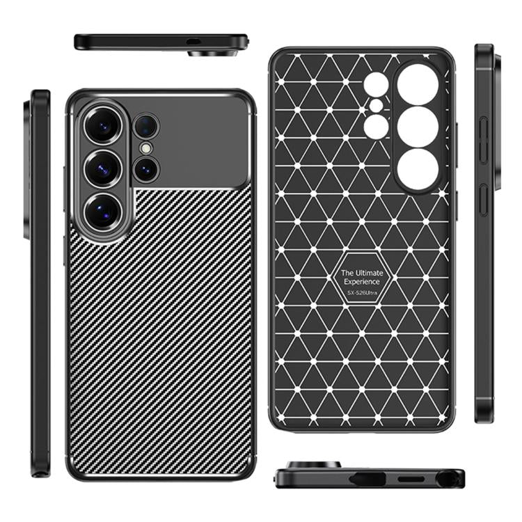 Custodia per telefono in TPU antiurto con trama in fibra di carbonio, For Samsung Galaxy S26+ 5G, For Samsung Galaxy S26 Ultra 5G, For Samsung Galaxy S26 5G, For Samsung Galaxy S25 FE 5G, For Samsung Galaxy S25 Edge 5G, For Samsung Galaxy S25 5G       ...