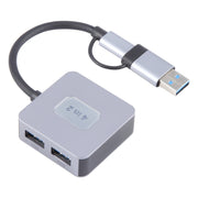 BYL-2320A Adattatore HUB 4 porte USB + USB-C / Type-C 4 in 2 a USB + USB-C / Type-C, BYL-2320A