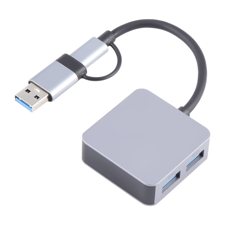 Adattatore HUB 4 porte USB + USB-C Type-C 10Gbps