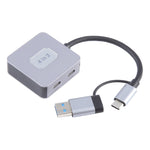 Adattatore HUB 4 porte USB + USB-C Type-C 10Gbps