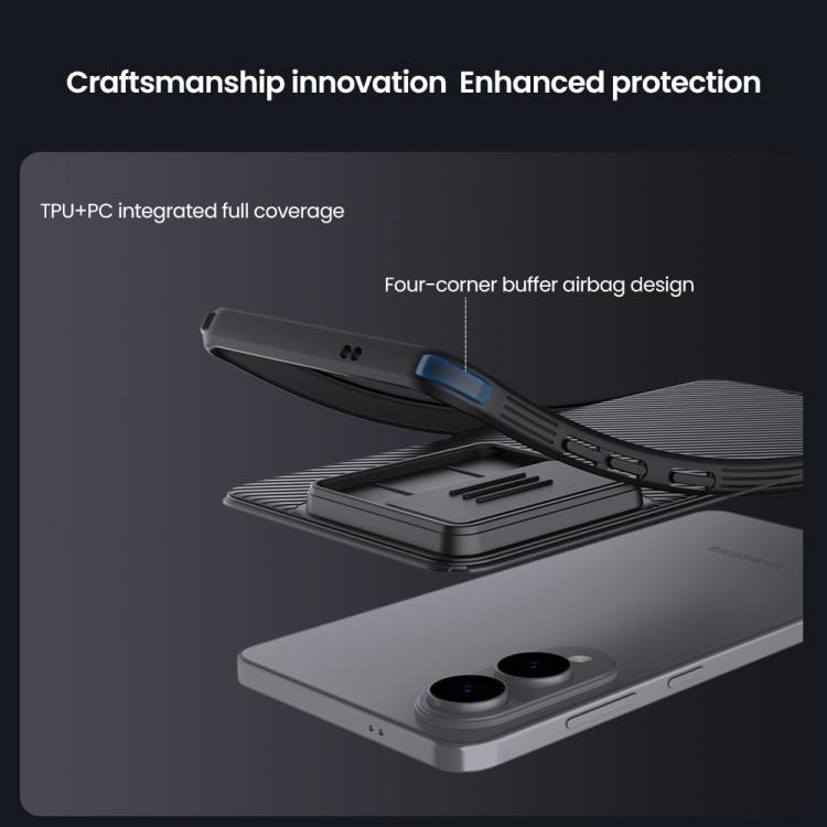Custodia per telefono NILLKIN Black Mirror Pro Series Camshield per PC, For Samsung Galaxy S25 Edge 5G, For Samsung Galaxy S25 5G, For Samsung Galaxy S25+ 5G, For Samsung Galaxy S25 Ultra 5G, For Samsung Galaxy S24 FE 5G