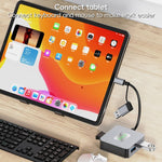Adattatore HUB 4 porte USB 3.2 e USB-C in lega di alluminio