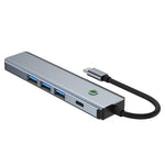 BYL-2319 Stazione di docking multifunzione 5 in 1 USB-C / Type-C a USB3.0+USB-C / Type-C+HDTV, BYL-2319