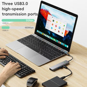 BYL-2319 Stazione di docking multifunzione 5 in 1 USB-C / Type-C a USB3.0+USB-C / Type-C+HDTV, BYL-2319