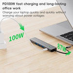 BYL-2319 Stazione di docking multifunzione 5 in 1 USB-C / Type-C a USB3.0+USB-C / Type-C+HDTV, BYL-2319