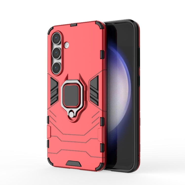 Custodia protettiva antiurto per telefono in PC + TPU con supporto ad anello magnetico, For Samsung Galaxy S25 Edge 5G, For Samsung Galaxy S25 5G, For Samsung Galaxy S25+ 5G, For Samsung Galaxy S25 Ultra 5G, For Samsung Galaxy S24 FE 5G