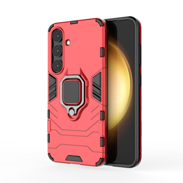 Custodia protettiva antiurto per telefono in PC + TPU con supporto ad anello magnetico, For Samsung Galaxy S25 Edge 5G, For Samsung Galaxy S25 5G, For Samsung Galaxy S25+ 5G, For Samsung Galaxy S25 Ultra 5G, For Samsung Galaxy S24 FE 5G