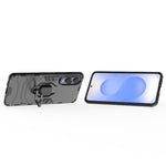 Custodia protettiva antiurto per telefono in PC + TPU con supporto ad anello magnetico, For Samsung Galaxy S25 Edge 5G, For Samsung Galaxy S25 5G, For Samsung Galaxy S25+ 5G, For Samsung Galaxy S25 Ultra 5G, For Samsung Galaxy S24 FE 5G