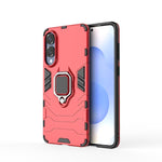 Custodia protettiva antiurto per telefono in PC + TPU con supporto ad anello magnetico, For Samsung Galaxy S25 Edge 5G, For Samsung Galaxy S25 5G, For Samsung Galaxy S25+ 5G, For Samsung Galaxy S25 Ultra 5G, For Samsung Galaxy S24 FE 5G