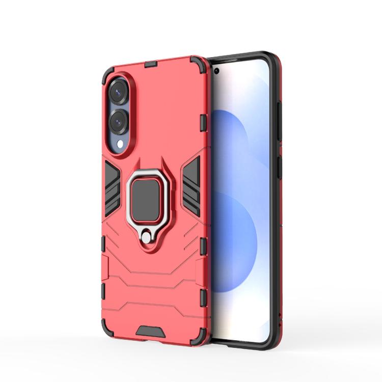Custodia protettiva antiurto per telefono in PC + TPU con supporto ad anello magnetico, For Samsung Galaxy S25 Edge 5G, For Samsung Galaxy S25 5G, For Samsung Galaxy S25+ 5G, For Samsung Galaxy S25 Ultra 5G, For Samsung Galaxy S24 FE 5G