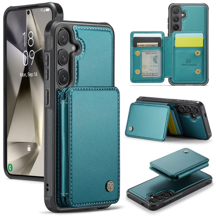 Custodia per telefono in pelle RFID stile magnetico aziendale JEEHOOD J05, For Samsung Galaxy S25 Ultra 5G, For Samsung Galaxy S24 FE 5G, For Samsung Galaxy S24+ 5G, For Samsung Galaxy S24 5G