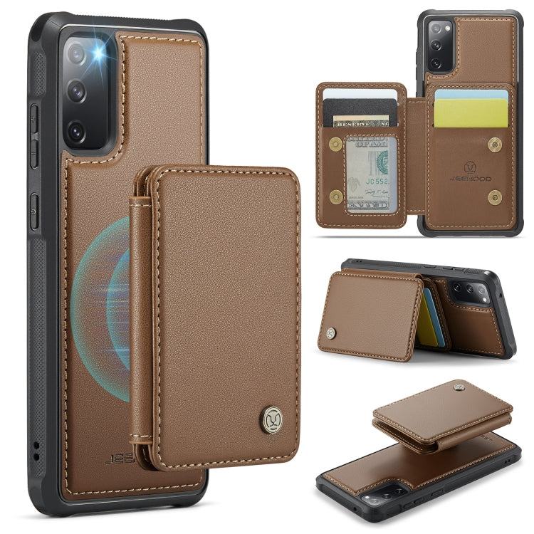 Custodia per telefono in pelle RFID stile magnetico aziendale JEEHOOD J05, For Samsung Galaxy S23 FE 5G, For Samsung Galaxy S23 Ultra 5G, For Samsung Galaxy S20 FE, For Samsung Galaxy S22 Ultra 5G