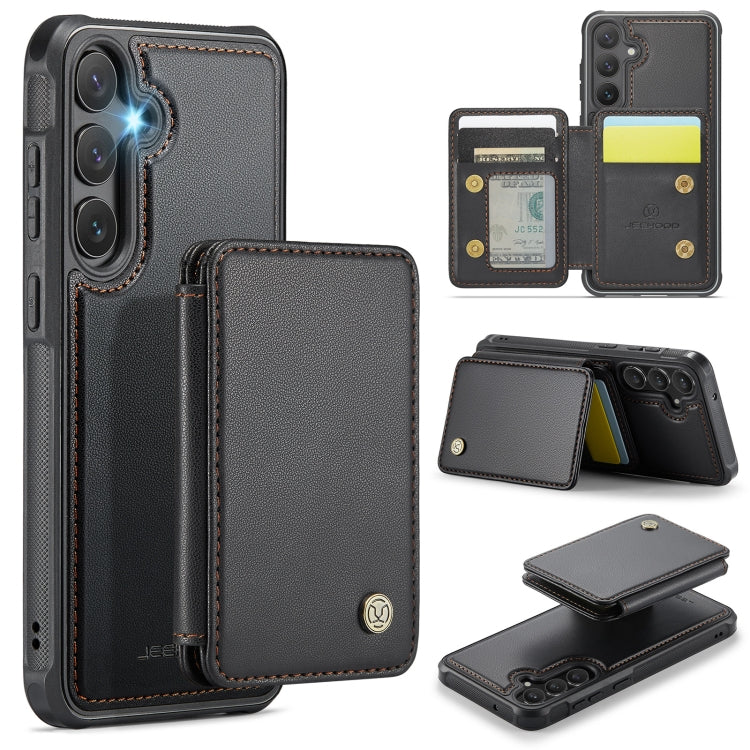 Custodia per telefono in pelle RFID stile magnetico aziendale JEEHOOD J05, For Samsung Galaxy S23 FE 5G, For Samsung Galaxy S23 Ultra 5G, For Samsung Galaxy S20 FE, For Samsung Galaxy S22 Ultra 5G