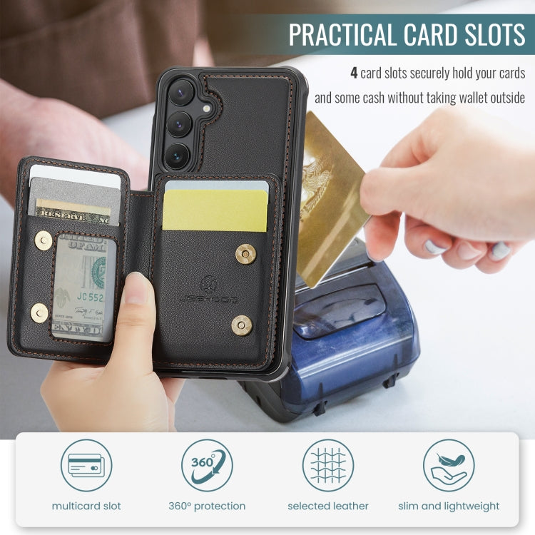 Custodia per telefono in pelle RFID stile magnetico aziendale JEEHOOD J05, For Samsung Galaxy S23 FE 5G, For Samsung Galaxy S23 Ultra 5G, For Samsung Galaxy S20 FE, For Samsung Galaxy S22 Ultra 5G