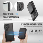 Custodia per telefono in pelle RFID stile magnetico aziendale JEEHOOD J05, For Samsung Galaxy S25 Ultra 5G, For Samsung Galaxy S24 FE 5G, For Samsung Galaxy S24+ 5G, For Samsung Galaxy S24 5G