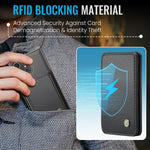 Custodia per telefono in pelle RFID stile magnetico aziendale JEEHOOD J05, For Samsung Galaxy S25 Ultra 5G, For Samsung Galaxy S24 FE 5G, For Samsung Galaxy S24+ 5G, For Samsung Galaxy S24 5G