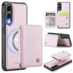 Custodia per telefono in pelle RFID stile magnetico aziendale JEEHOOD J05, For Galaxy S25 FE 5G, For Samsung Galaxy S25 Edge 5G, For Samsung Galaxy S25 5G, For Samsung Galaxy S25+ 5G