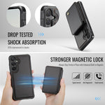 Custodia per telefono in pelle RFID stile magnetico aziendale JEEHOOD J05, For Galaxy S26 FE 5G, For Samsung Galaxy S26+ 5G, For Samsung Galaxy S26 Ultra 5G, For Samsung Galaxy S26 5G