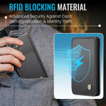 Custodia per telefono in pelle RFID stile magnetico aziendale JEEHOOD J05, For Galaxy S25 FE 5G, For Samsung Galaxy S25 Edge 5G, For Samsung Galaxy S25 5G, For Samsung Galaxy S25+ 5G