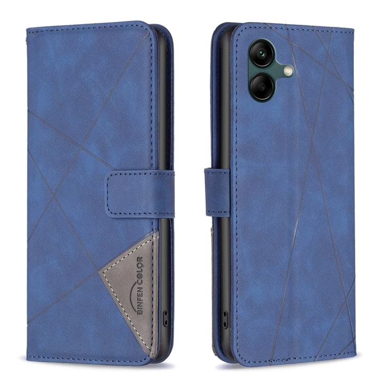 Custodia per telefono in pelle con trama a rombo con fibbia magnetica, For Samsung Galaxy M36 5G, For Samsung Galaxy M16 5G / F16 5G, For Samsung Galaxy M06 5G / F06 5G, For Samsung Galaxy M35