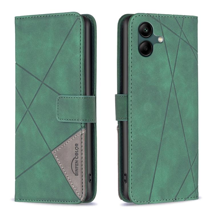 Custodia per telefono in pelle con trama a rombo con fibbia magnetica, For Samsung Galaxy M36 5G, For Samsung Galaxy M16 5G / F16 5G, For Samsung Galaxy M06 5G / F06 5G, For Samsung Galaxy M35