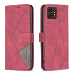 Custodia per telefono in pelle con trama a rombo con fibbia magnetica, For Samsung Galaxy XCover 7 Pro
