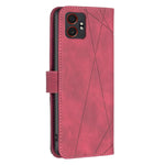 Custodia per telefono in pelle con trama a rombo con fibbia magnetica, For Samsung Galaxy XCover 7 Pro