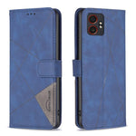 Custodia per telefono in pelle con trama a rombo con fibbia magnetica, For Samsung Galaxy XCover 7 Pro