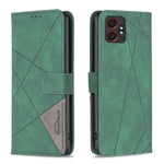 Custodia per telefono in pelle con trama a rombo con fibbia magnetica, For Samsung Galaxy XCover 7 Pro