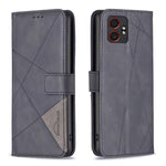 Custodia per telefono in pelle con trama a rombo con fibbia magnetica, For Samsung Galaxy XCover 7 Pro