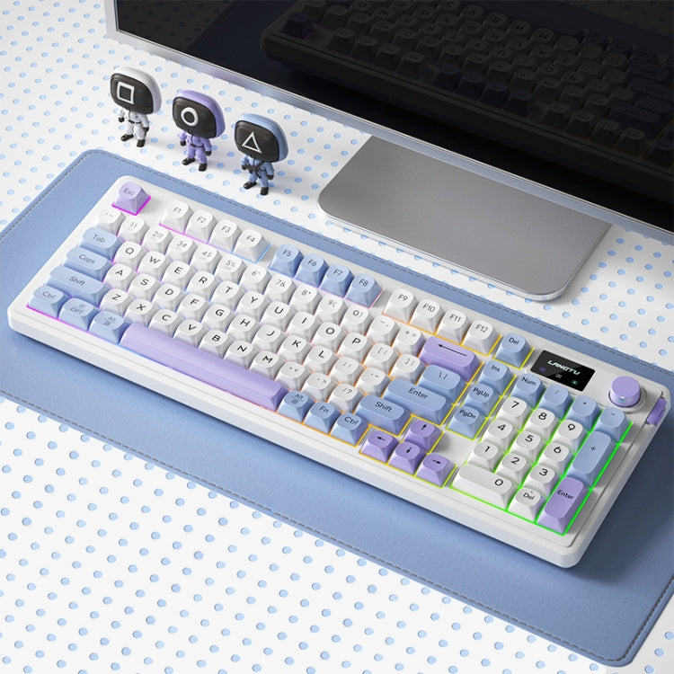 Tastiera da gioco meccanica wireless RGB Tri-mode LANGTU L98