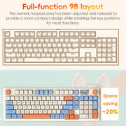 Tastiera da gioco meccanica wireless RGB Tri-mode LANGTU L98