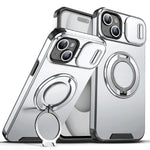 Custodia per telefono con supporto ad anello scorrevole Camshield, For iPhone 14 Plus, For iPhone 14, For iPhone 14 Pro
