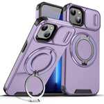 Custodia per telefono con supporto ad anello scorrevole Camshield, For iPhone 14 Plus, For iPhone 14, For iPhone 14 Pro