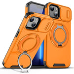 Custodia per telefono con supporto ad anello scorrevole Camshield, For iPhone 14 Plus, For iPhone 14, For iPhone 14 Pro