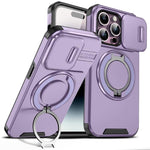 Custodia per telefono con supporto ad anello scorrevole Camshield, For iPhone 14 Plus, For iPhone 14, For iPhone 14 Pro