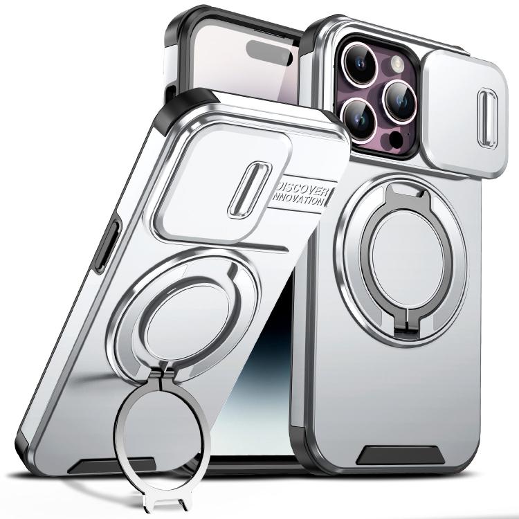 Custodia per telefono con supporto ad anello scorrevole Camshield, For iPhone 14 Plus, For iPhone 14, For iPhone 14 Pro