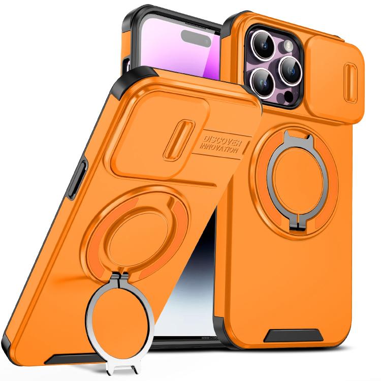 Custodia per telefono con supporto ad anello scorrevole Camshield, For iPhone 14 Pro Max, For iPhone 13 Pro Max, For iPhone 13 Pro