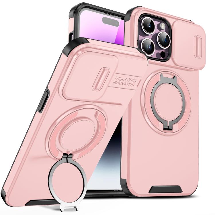 Custodia per telefono con supporto ad anello scorrevole Camshield, For iPhone 14 Pro Max, For iPhone 13 Pro Max, For iPhone 13 Pro