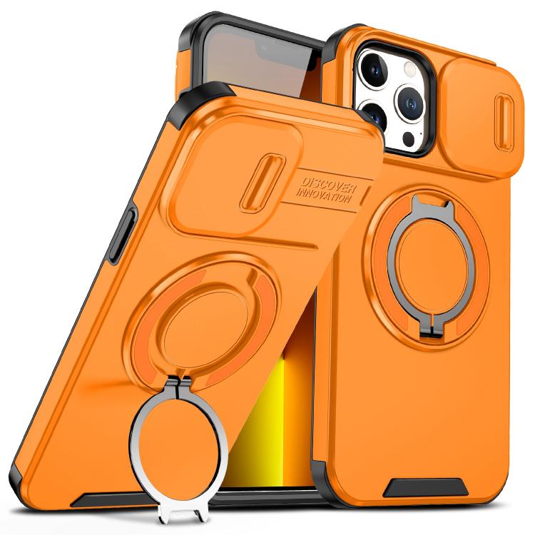Custodia per telefono con supporto ad anello scorrevole Camshield, For iPhone 14 Pro Max, For iPhone 13 Pro Max, For iPhone 13 Pro