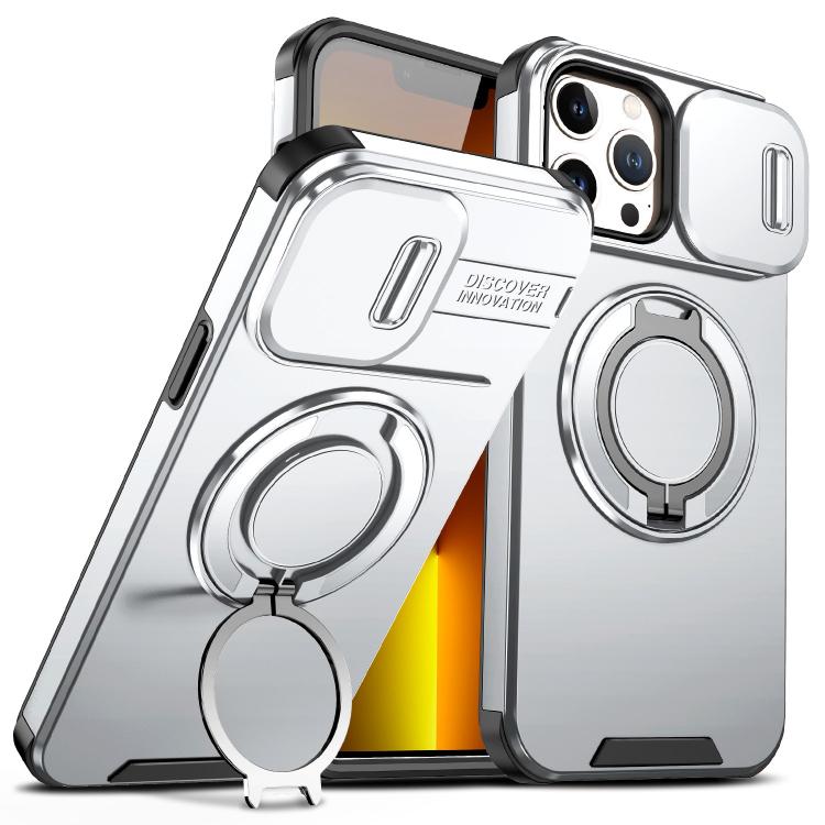 Custodia per telefono con supporto ad anello scorrevole Camshield, For iPhone 14 Pro Max, For iPhone 13 Pro Max, For iPhone 13 Pro