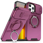 Custodia per telefono con supporto ad anello scorrevole Camshield, For iPhone 14 Pro Max, For iPhone 13 Pro Max, For iPhone 13 Pro